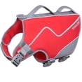 thumbnail image 1 of VIVAGLORY Dog Life Jacket Neoprene Vest for Swimming, Sports Style, Red, Large, 1 of 6