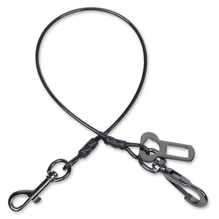 VIVAGLORY Dog Seat Belt, Chew Proof Puppy Seatbelt, Pet Safety Restraint, Small Medium Large, Black, 37 inch