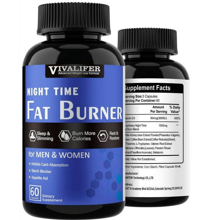Night Time Fat Burner Gummies, Weight Loss & Sleep Support Supplement |  Slimming Hunger Suppressant & Metabolism Booster, Shred Belly Fat While You