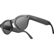 VIVE Eagle AI Glasses, Round Charcoal Black Frame with ZEISS Sunglass Lens, Snapdragon AR1 Gen 1 Chip, 12MP HD Camera, Built-in Multi-LLM AI Assistant, Wi-Fi 6E, Bluetooth 5.3, IP54