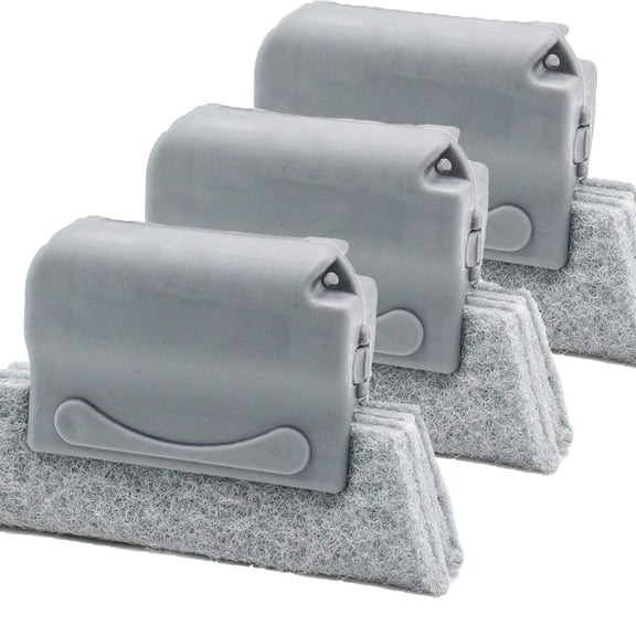 VIVEFOX 18Pcs Window Groove Cleaning Brush, Hand-held Crevice Cleaner Tools, Cleaning Brush for Door Window Slides Gaps