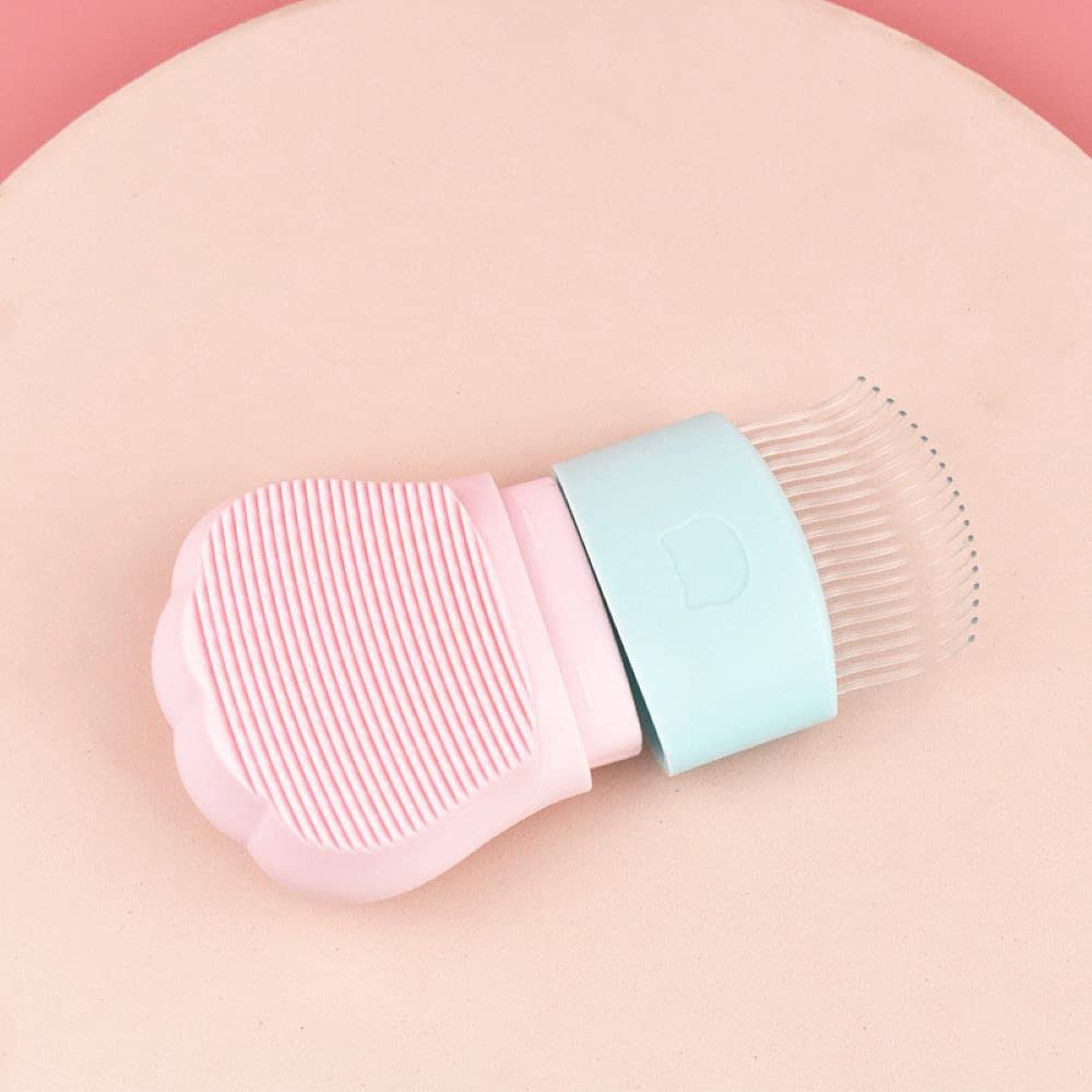 YiZYiF Pet Grooming Brush For Shedding – Double-Sided For Long/Short Hair Dogs & Cats, With Massaging Pins (Black)