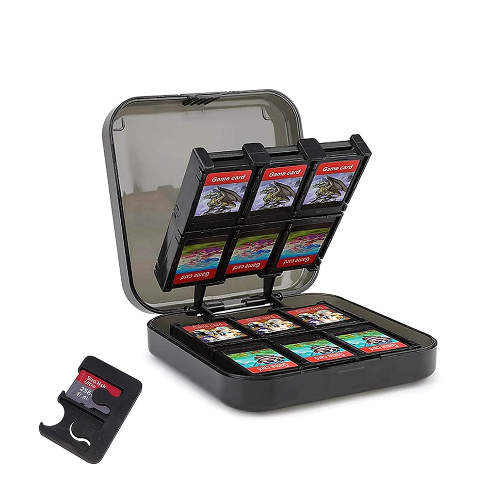   Basics Game Storage Case for 24 Nintendo Switch Games -  3.4 x 3.4 x 1 Inches, Black : Clothing, Shoes & Jewelry