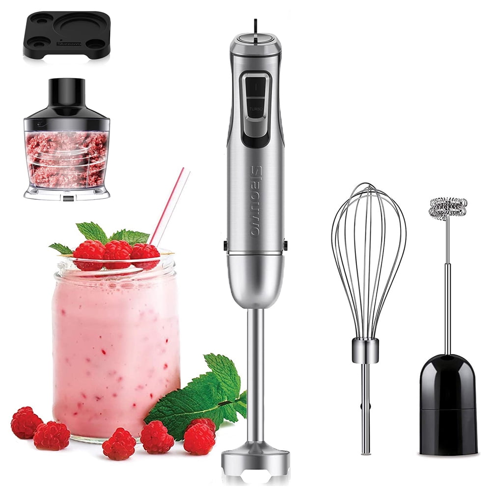 VIVEFOX 6-In-1 Immersion Hand Blender, 800W 10-Speed Powerful