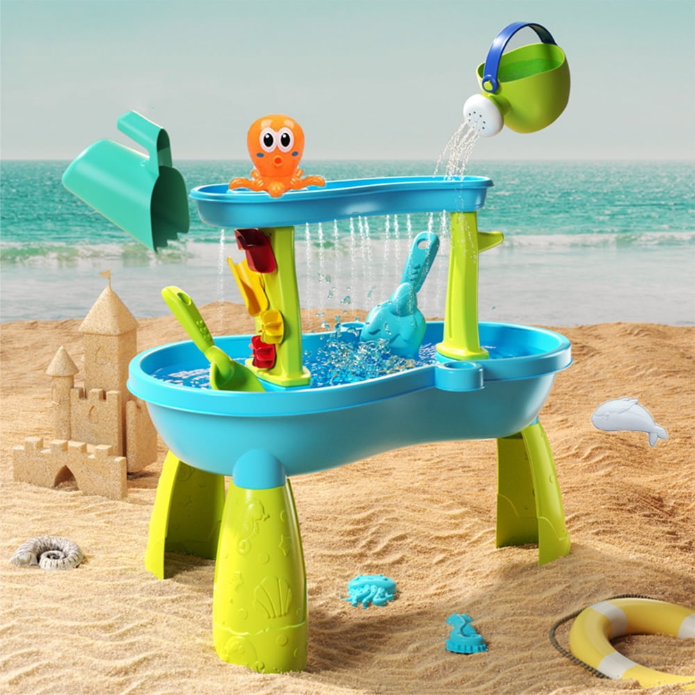 Dropship Kids Sand Water Table For Toddlers, 3-Tier Sand And Water Play  Table Toys For Toddlers Kids, Activity Sensory Tables Outside Beach Toys  For Toddler Boys Girls Age 1-3 3-5 Gift to