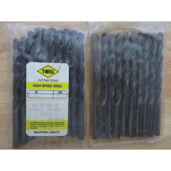 FABLE- 10 Pcs Twill Letter J Jobber Length Metal Twist Drills Hss Black Oxide Brazil