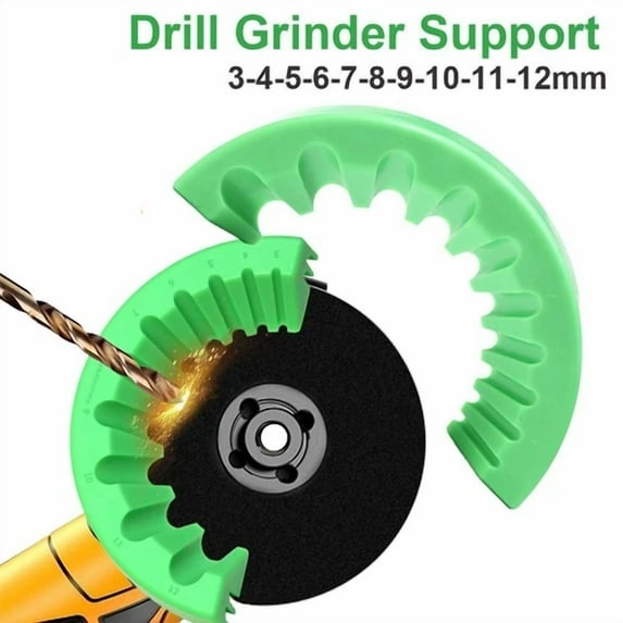 FABLE- 10In1 Abs Power Drill Bit Sharpener Grinding Attachment For 100 Angle Grinder Us