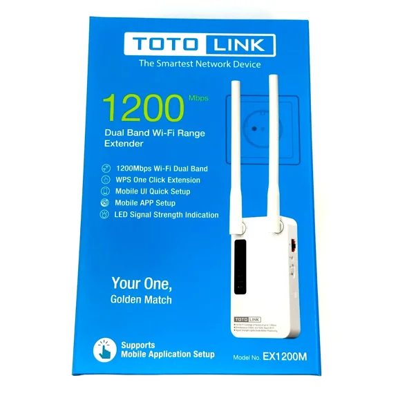 VIVIAN- 1200Mbps 11Ac Wireless Range Extender Wifi Repeater Wall Plug-In Wps Easy Setup