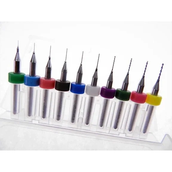 VIVIAN- .15Mm To .7Mm Cnc Pcb Fr-4 Drill Bits Modeling Trains Cars Boats 3.175Mm Shank