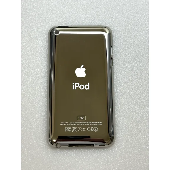 VIVIAN- 16Gb White Bezel Frame Metal Back Case Housing Cover For Ipod Touch 4Th Gen New