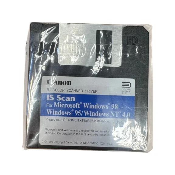 VIVIAN- Canon Bj Colour Color Scanner Driver Software Windows 98 & 95 (2 Disk) **Sale**