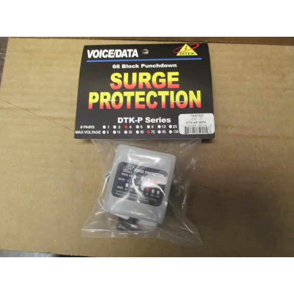 VIVIAN- Ditek Dtk-4P-Spk Surge Protection 66 Block Punchdown 4 Pair