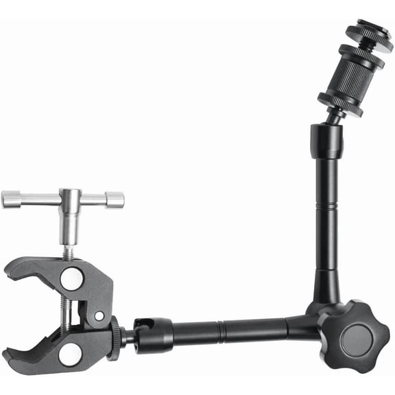 VIVIAN- Fotoconic 11"/28Cm Articulating Friction Magic Arm &Large Adjustable Super Clamp