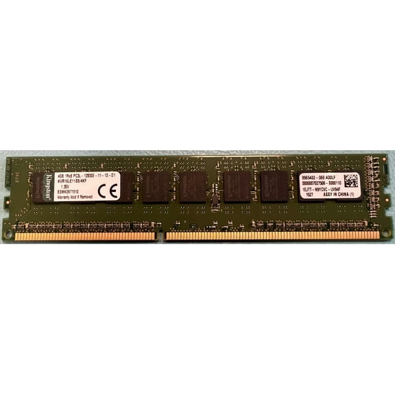 VIVIAN- Kingston Kvr16Le11S8/4Kf 4Gb Ddr3-1600Mhz Pc3-12800 Udimm Memory Module