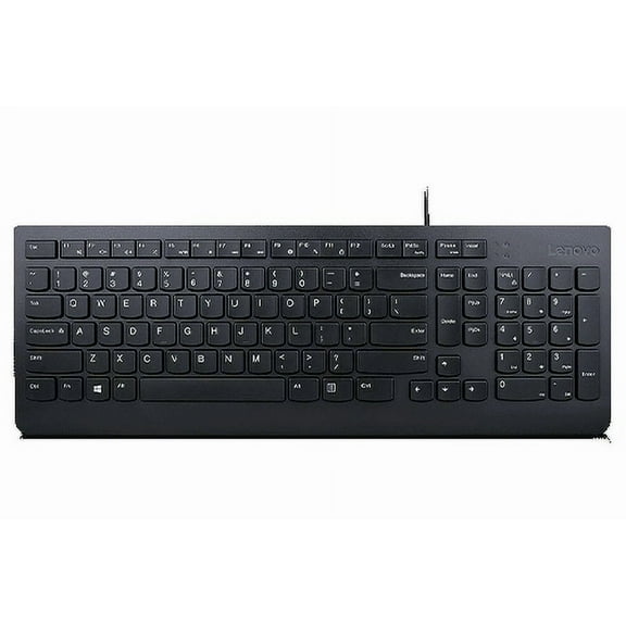 VIVIAN- Lenovo 300 Usb Keyboard, Wired, Adjustable Tilt, Ergonomic, Windows Black