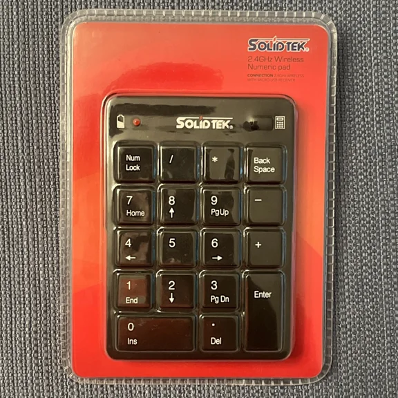 VIVIAN- Solidtek 2.4Ghz Wireless Numeric Pad Kp-578 ~ New Sealed