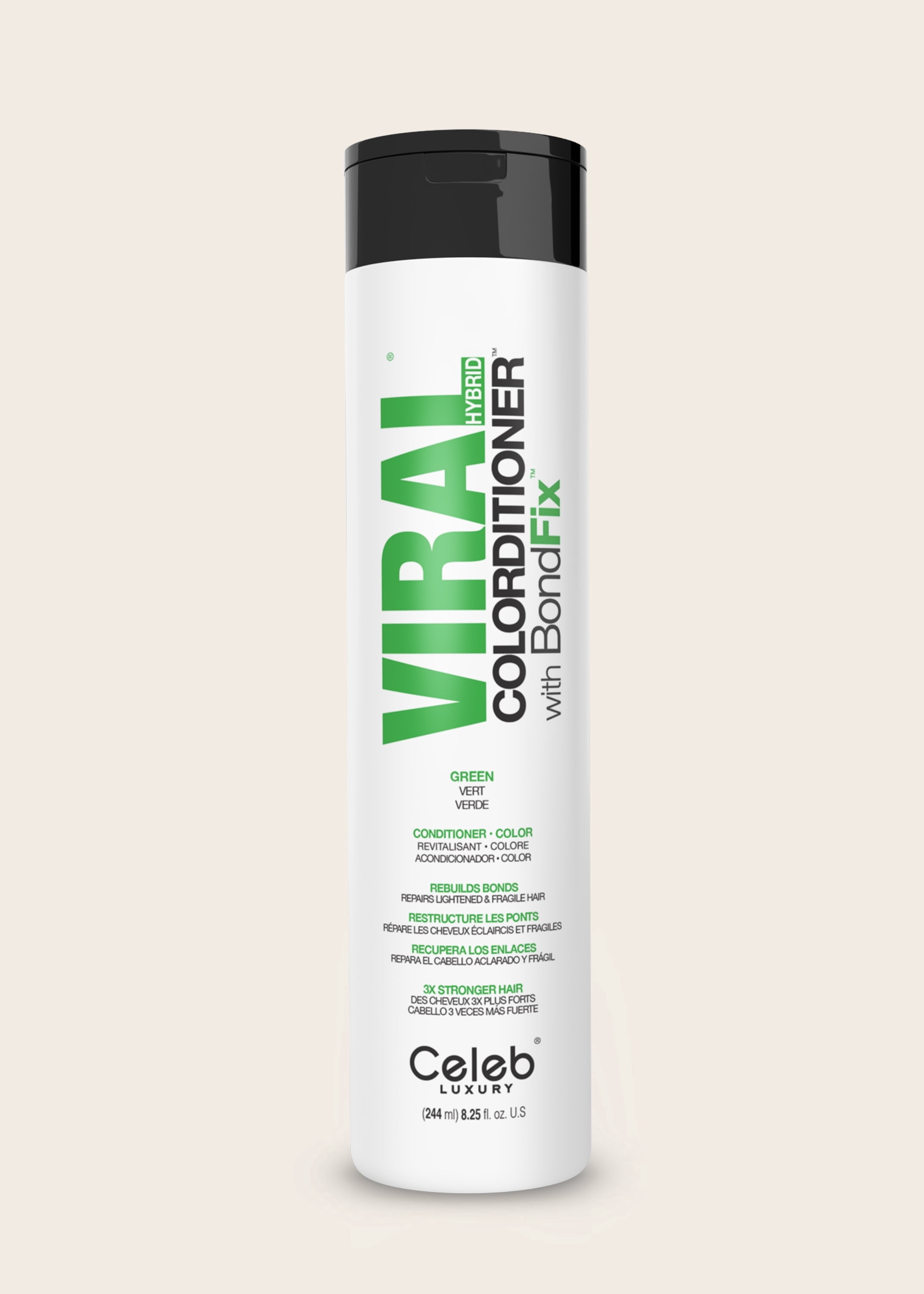 Celeb Luxury Viral Green Colorditioner Color Protecting and Moisturizing Conditioner, Vivid Green