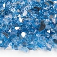 thumbnail image 1 of VIVID Heat Vibrant Luster 1/2" Pacific Ocean Blue Medium - (10 Pound Bag) Reflective Fire Glass for Fireplace and Fire Pit, 1 of 1