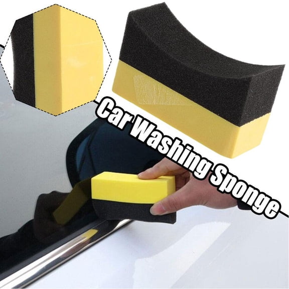 VIVIDCRAFT 10x6x4cm Car Wash Sponge Corner Wipe Eva Composite Tire Brush Waxing Sponge Beauty Cleaning Car Wash Brush