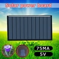 VIVIDCRAFT 5V 75MA Mini Solar Panel System For DIY Battery Cell Charger