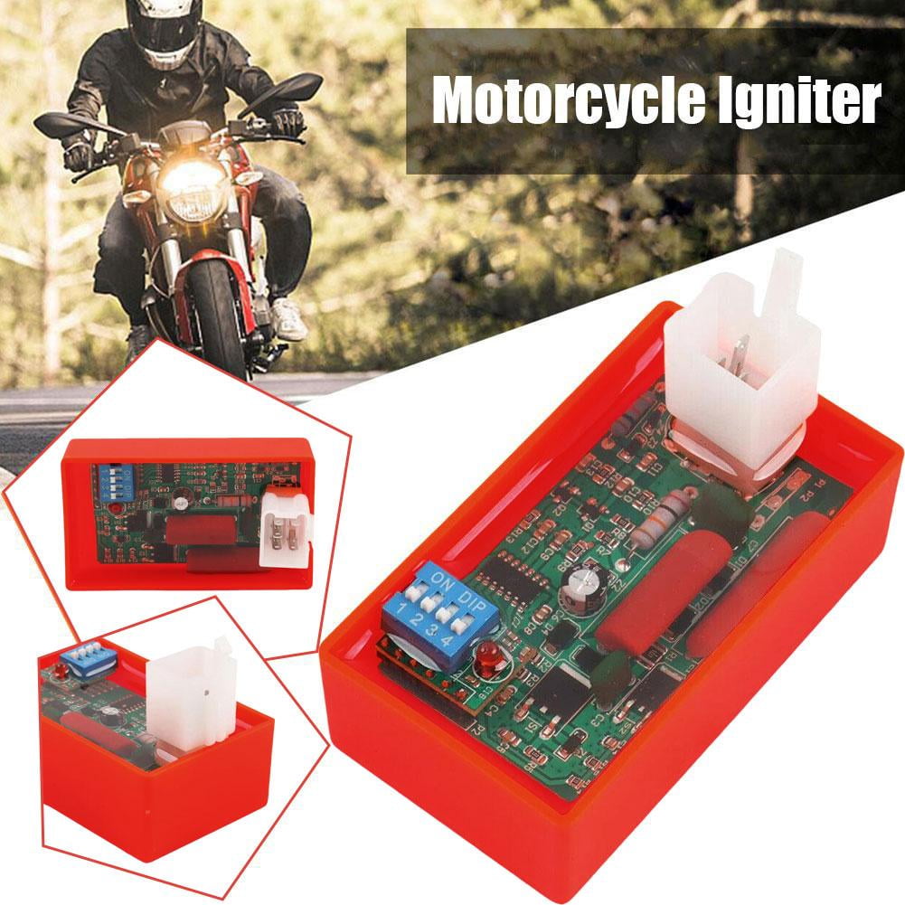 VIVIDCRAFT 5pin Red Shell Motorcycle Accessories Igniter Rectifier Ignition Coil Start Relay Flasher