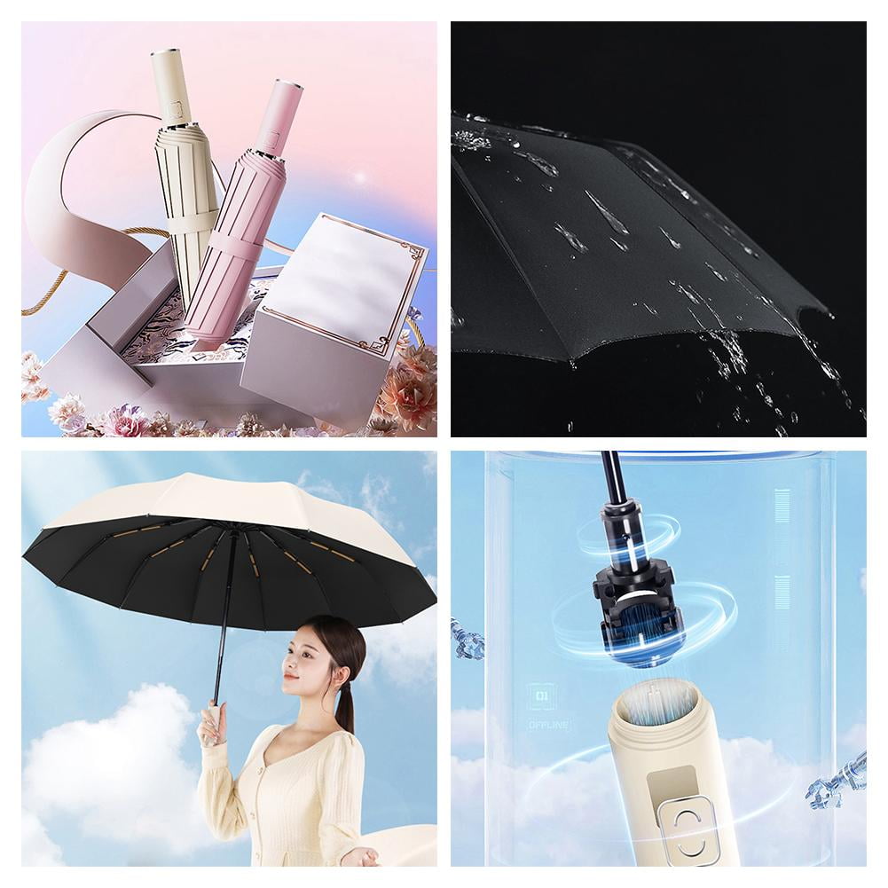 VIVIDCRAFT Automatic AntiUV Sun and Rain Use Windproof Folding Compact