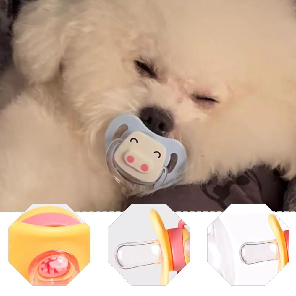 VIVIDCRAFT BOWTONG Silicone Pacifier Dogs Cats Biteresistant ...