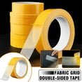 VIVIDCRAFT Double Sided Grid Tape Strong Sticky Mesh Carpets Clear ...