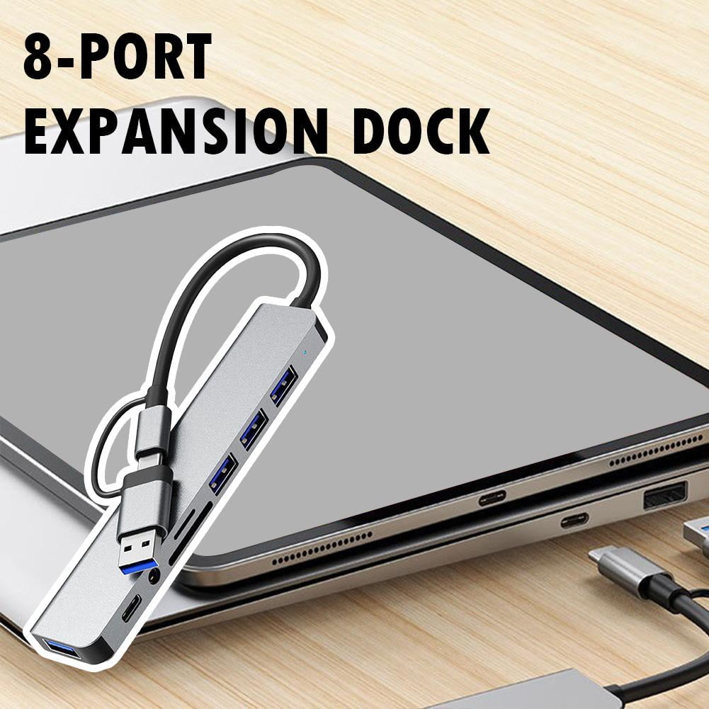 VIVIDCRAFT Dual-Head 8-In-1 One Size One-To-Eight/Type-C/Usb Hub Hub 8 ...