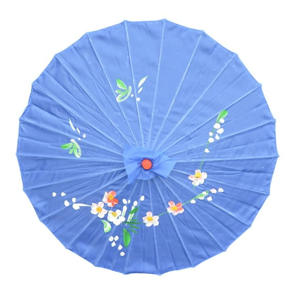 VIVIDCRAFT Gourd Oil Paper Umbrella Fan Sun and Rain Resistant with Ancient