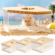 VIVIDCRAFT Hamster Sandbox Chinchilla Bath For Hamsters Toy Pets Containers 1x