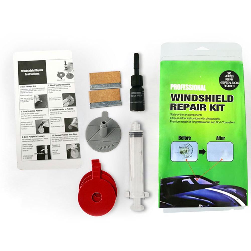 VIVIDCRAFT Jkapagzy Windshield Repair Kit, Glass Repair Kit, Automotive Glass Nano Fluid Glass