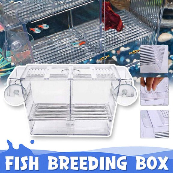 VIVIDCRAFT Large Guppy Hatchery Breeding Isolation Box For Aquarium Fish Tank Rearing Fast