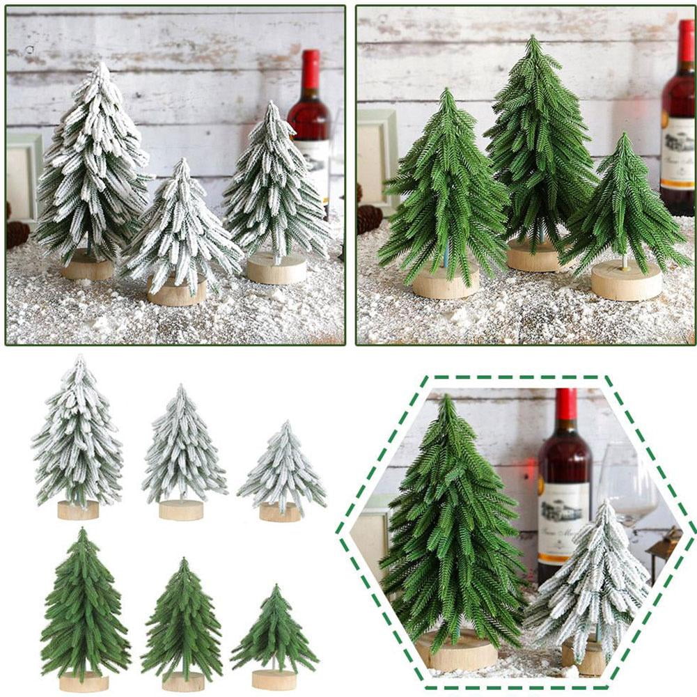 VIVIDCRAFT Mini Artificial Christmas Trees Evergreen Pine Greenery NEW