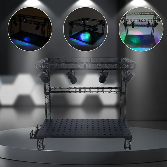 VIVIDCRAFT Model Handwork Display Stage Machine Display Stage with Light Lot Y9