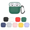 thumbnail image 1 of VIVIDCRAFT Pink For Apple Airpods 4 Earphone Case 2024 4th Generation Silicone Case Anti-Fall And Dustproof Charging Case, 1 of 8