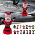 thumbnail image 1 of VIVIDCRAFT Red Bottom Snowman Creative Solar Rocking Doll Shaking Head Gift Car Ornaments Cartoon Gift Children Cross-Border, 1 of 8