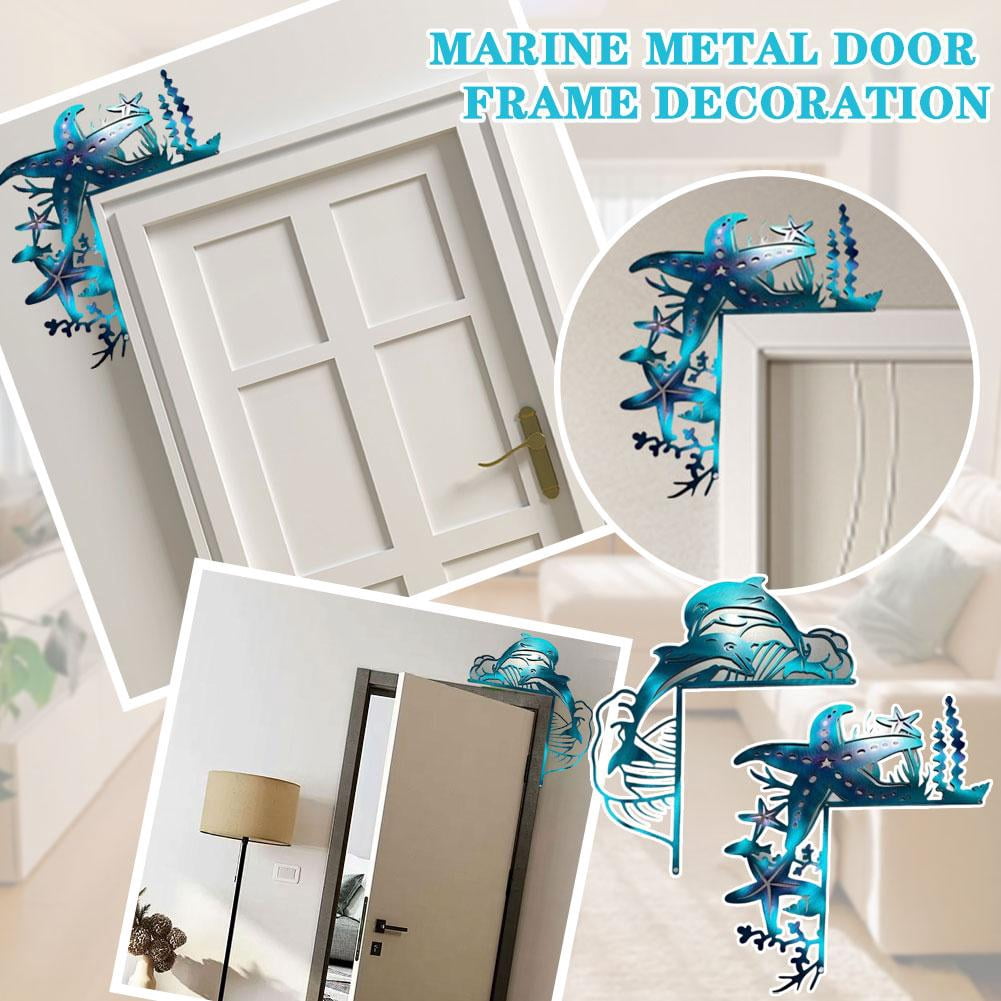 VIVIDCRAFT Sea Turtle Door Frame Decor Sea Turtle Sided Silhouette ...