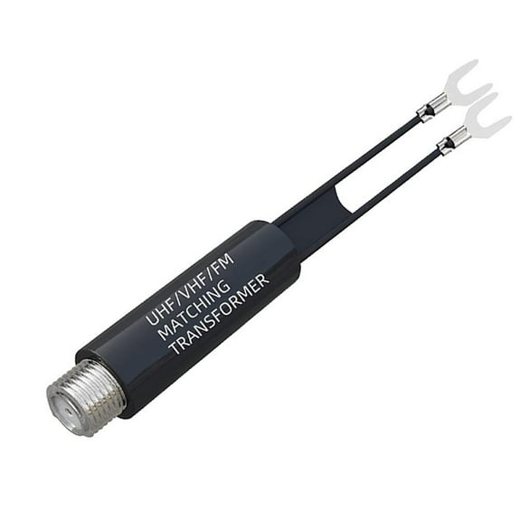 VIVIDCRAFT Silver 1pcs75Hm To 300 Hm Antenna Adapter Nickel Plated Uhf/Vhf/Fm Antenna Transformer Converter
