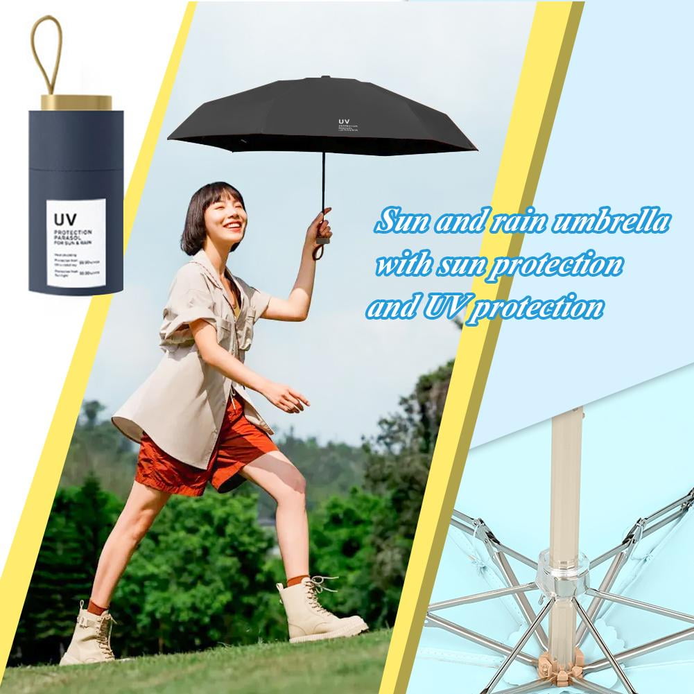 VIVIDCRAFT Sun and Rain Umbrella with Sun Protection and UV Protection