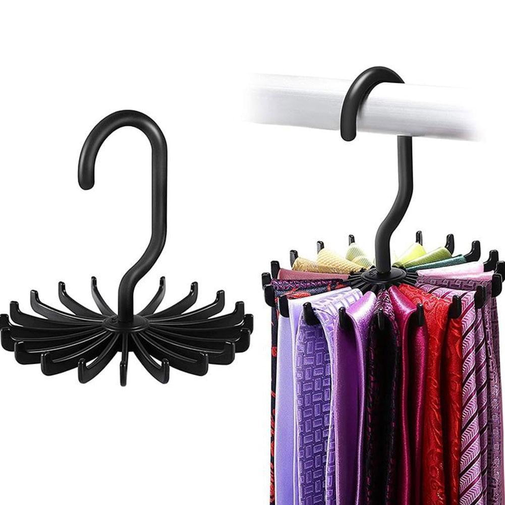 Rotate Scarf Rack VIVIDCRAFT TIE SCARF HANGER RACK ROTATING BELT CLOSET ORGANIZER 20 360 ...