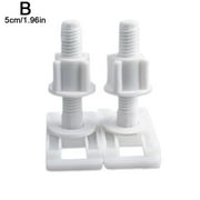 VIVIDCRAFT Toilet Seat Repair Kit, Plastic White