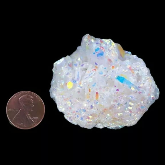 VIVIDELLE 20-220g Natural Colorful Titanium Bismuth Energy Mineral Quartz Crystal Cluster-About 60-80g-1Pc