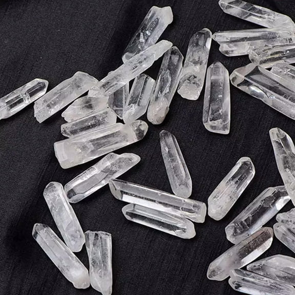 VIVIDELLE 30-50mm Natural Clear Quartz Crystal Monocrystal Stick Wand Obelisk Healing Rock