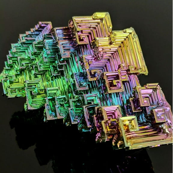 VIVIDELLE 50g Natural Rainbow Aura Crystal Titanium Bismuth Energy Healing Stone Specimen