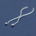 thumbnail image 1 of VIVIDELLE 925 Sterling Silver Tiny Ball Ear Thread Through Threader Dangle Earrings A1050, 1 of 5
