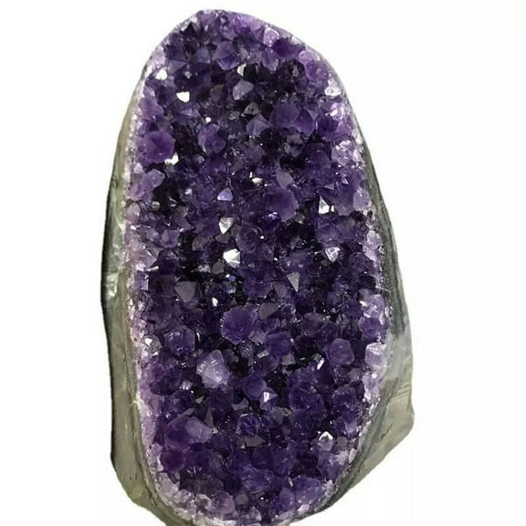 VIVIDELLE AAA Large Amethyst Cluster Geode Druze Cut Base Quartz Crystal Healing Specimen