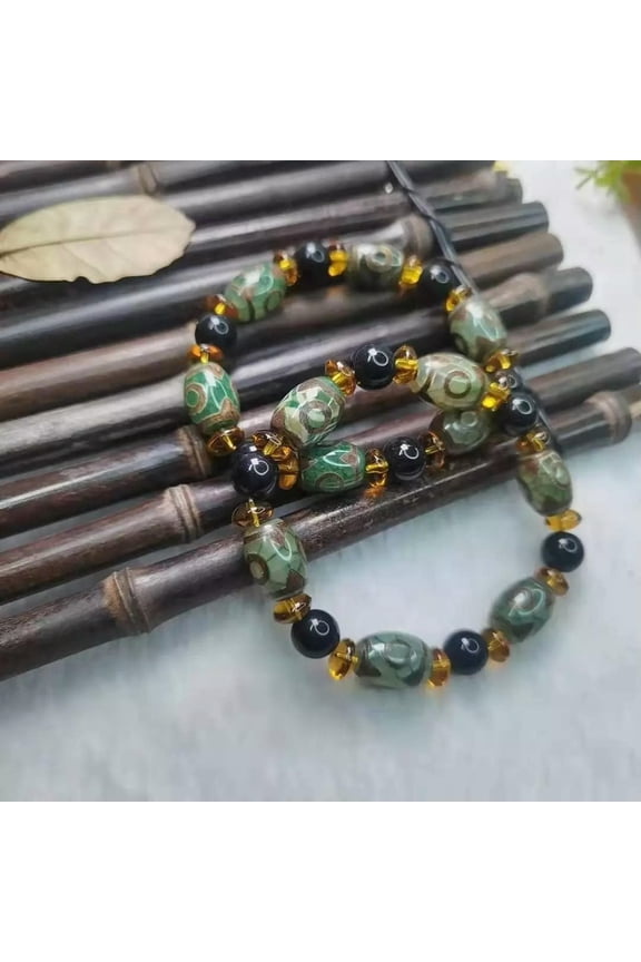 Chinese Retro Tibetan Style Tianzhu Old Agate Buddha Bead Bracelet