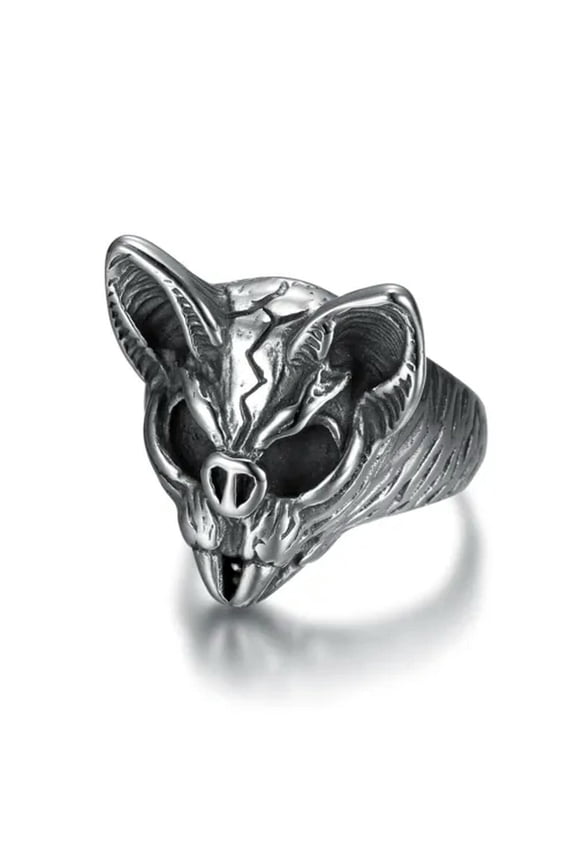 Mens Fashion Jewelry Gothic Stainless Steel Bat Rings Size 7-14 Accessories-11