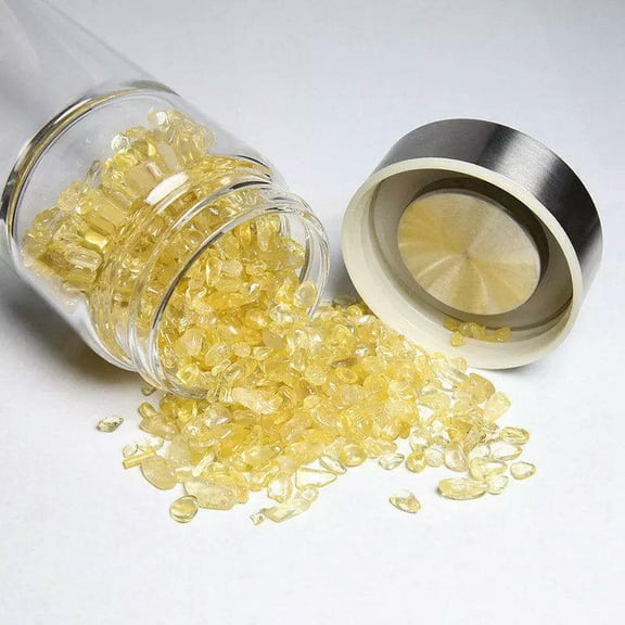 VIVIDELLE Natural Citrine Crystal Elixir Water Bottle Quartz Chip Stones Reiki Chakra Rock